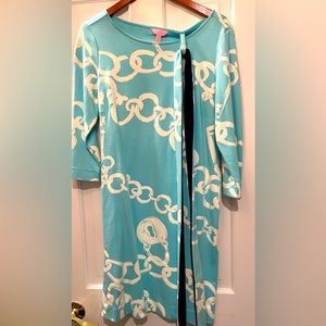 Lilly Pulitzer chain link pattern dress. Size M